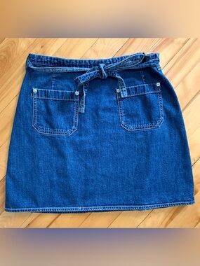 Y2k Denim Wrap Skirt